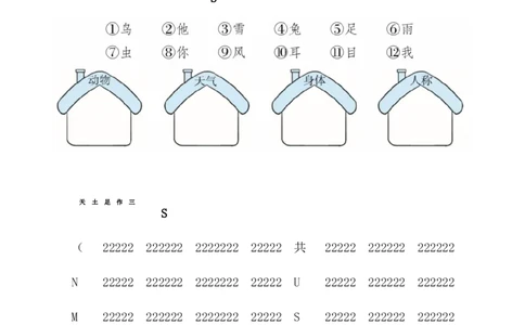 第一单元（单元测试）-（统编版&middot;2024秋）_一年级语文上册（统编版）_单元知识复习专项_2025版