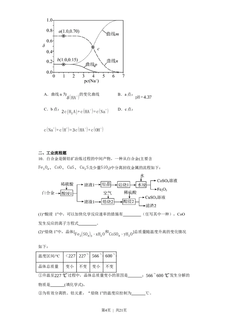 2023年高考化学试卷（福建）（解析卷）_历年高考真题合集_化学历年高考真题_新&middot;Word版2008-2025&middot;高考化学真题_化学（按省份分类）2008-2025_2012-2024&middot;（福建）化学高考真题