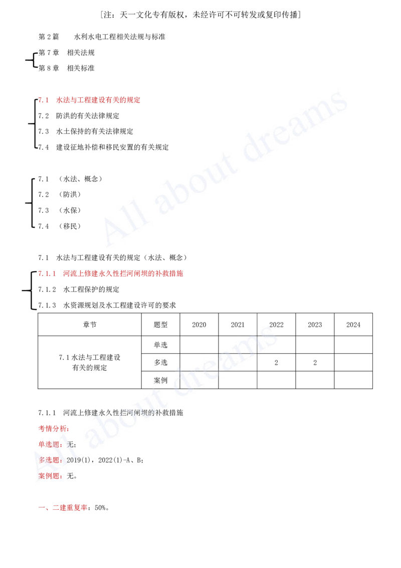 2025-47-第2篇-第7章-7.1-水法与工程建设有关的规定（一）_2026年一级建造师_2026年一建水利_2025年一建水利SVIP_02-基础精讲✿高端面授✿深度强化_12-水利《天一精讲班》李想KL_讲义