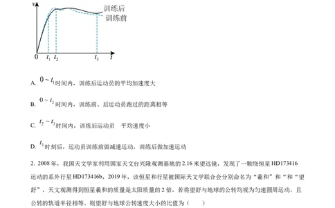 2022年高考物理试卷（河北）（空白卷）_物理历年高考真题_新&middot;Word版2008-2025&middot;高考物理真题_物理（按年份分类）2008-2025_2022&middot;高考物理真题