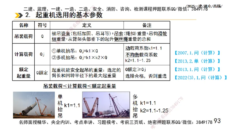 s2025一建机电-高扬-技术板块1-设备_2026年一级建造师_2026年一建机电_2025年一建机电SVIP_04-冲刺串讲✿考点强化✿小灶集训_31-机电《案例专项班》高扬DL_讲义