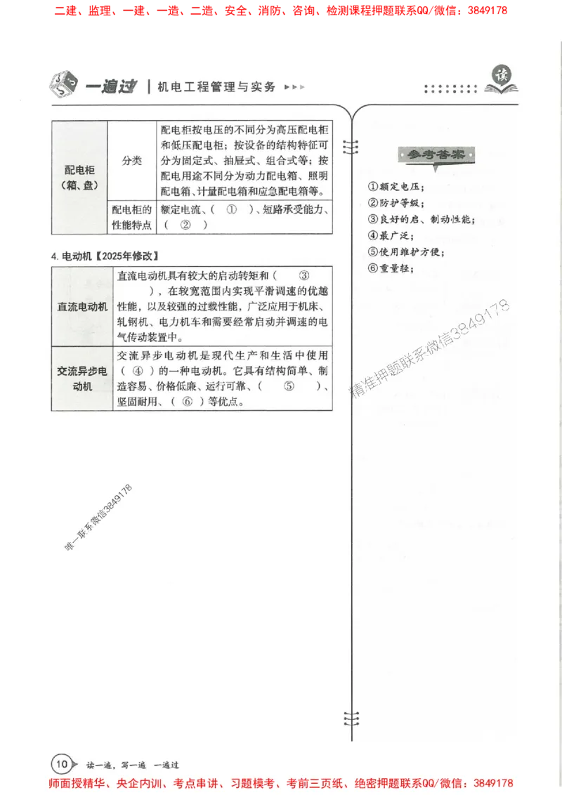 一建机电-一建一遍过-高频考点默写本（25年新版）_2026年一级建造师_2026年一建机电_2025年一建机电SVIP_01-精华文档✿电子教材✿历年真题