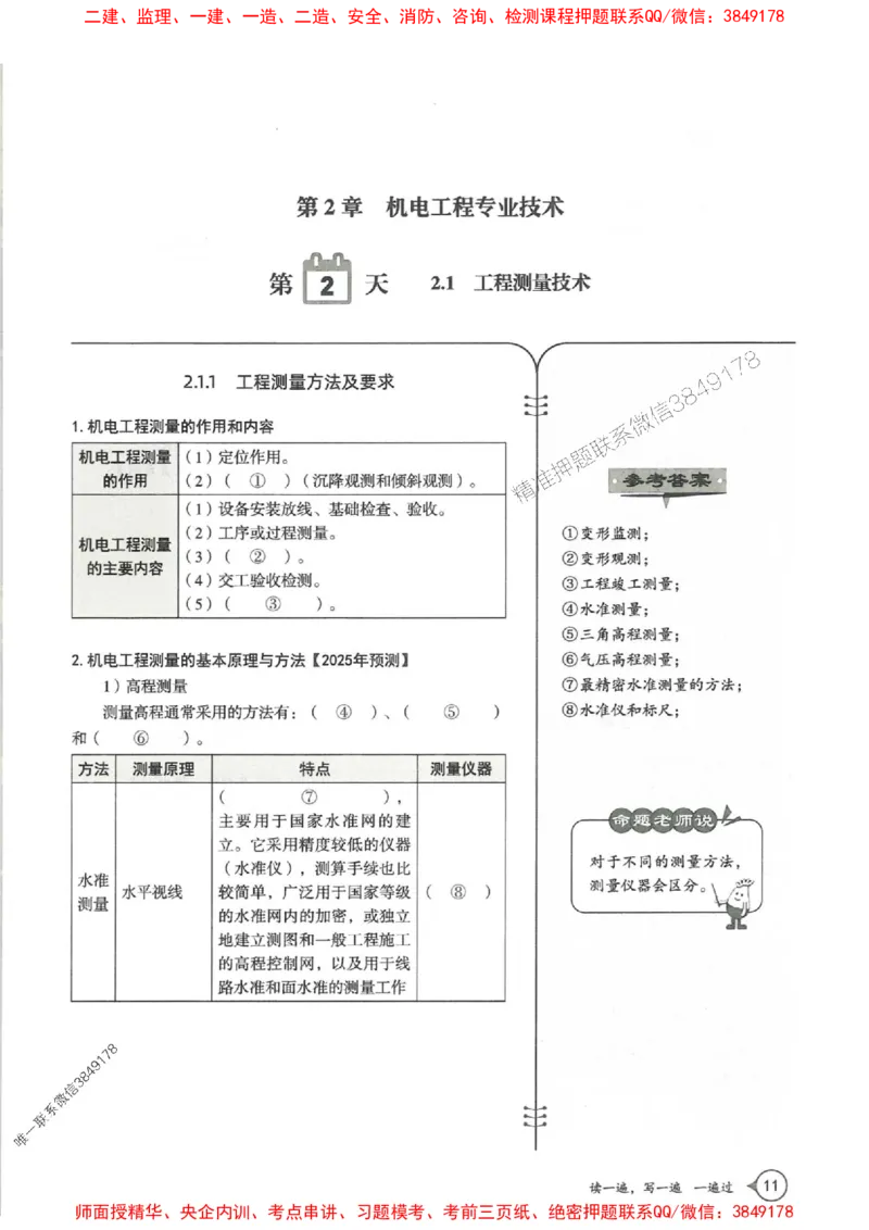 一建机电-一建一遍过-高频考点默写本（25年新版）_2026年一级建造师_2026年一建机电_2025年一建机电SVIP_01-精华文档✿电子教材✿历年真题