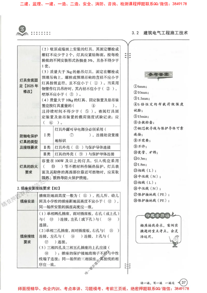 一建机电-一建一遍过-高频考点默写本（25年新版）_2026年一级建造师_2026年一建机电_2025年一建机电SVIP_01-精华文档✿电子教材✿历年真题