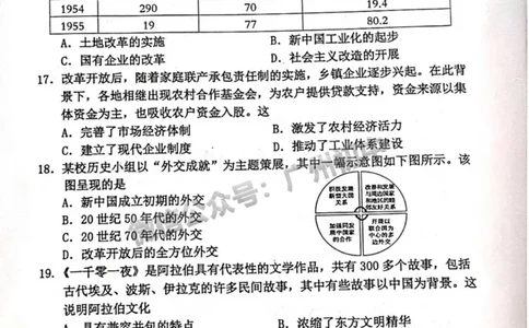 2025花都区中考二模历史试题_广州九上月考+期中+期末+一模二模+中考真题_2025中考二模