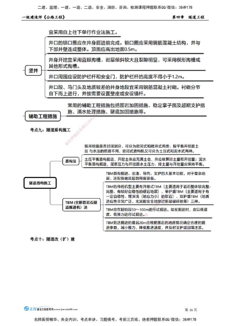 第四章　隧道工程_2026年一级建造师_2026年一建公路_2025年一建公路SVIP_04-冲刺串讲✿考点强化✿小灶集训_30-公路《冲刺串讲班》宋卫东JG_讲义