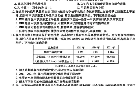 2025年10月广东省高三上进联考生物试卷_@高三模考真题_2025年10月广东省高三上进联考试卷及答案