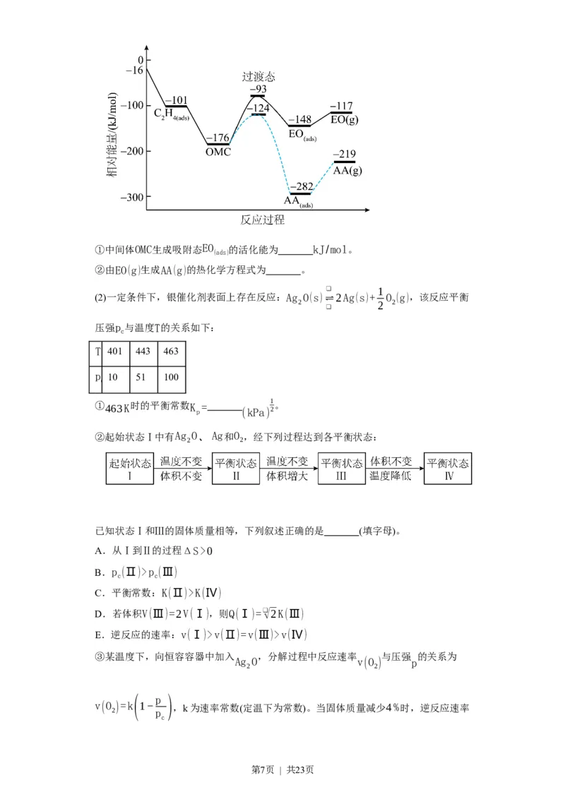 2023年高考化学试卷（重庆）（解析卷）_历年高考真题合集_化学历年高考真题_新&middot;Word版2008-2025&middot;高考化学真题_化学（按省份分类）2008-2025_2012-2025&middot;（重庆）化学高考真题