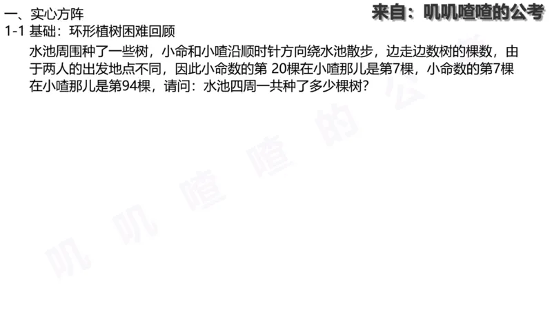 方阵问题-系统理论+刷题课空白PDF_各省考资料汇总_2、2026年公考名师课程_0142026年叽叽喳喳数量精讲快解50套题_叽叽喳喳：数量合并版用这个适用于打印和平板_免费系统理论课