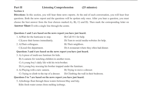 版本一四级模拟3试题_大学英语四级+六级_四级真题_四级密押试卷_新四级模拟卷全10套_版本一四级模拟卷_版本一四级模拟3