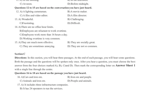 版本一四级模拟3试题_大学英语四级+六级_四级真题_四级密押试卷_新四级模拟卷全10套_版本一四级模拟卷_版本一四级模拟3