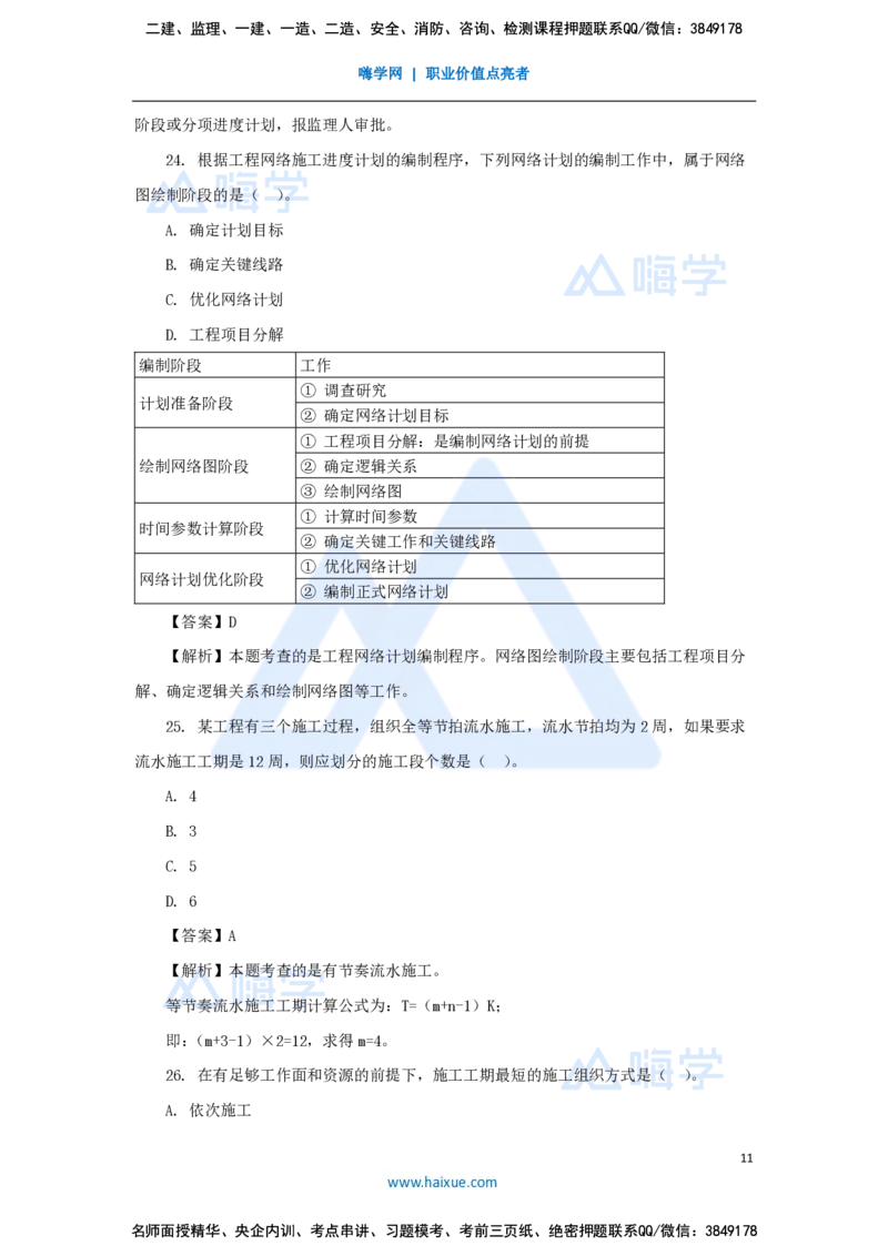 王晓丹-一级建造师-建设工程项目管理-必刷题特训_2026年一级建造师_2026年一建管理_2025年一建管理SVIP_03-习题精析✿实战特训✿模考通关_56-管理《必刷题特训》王晓丹HX