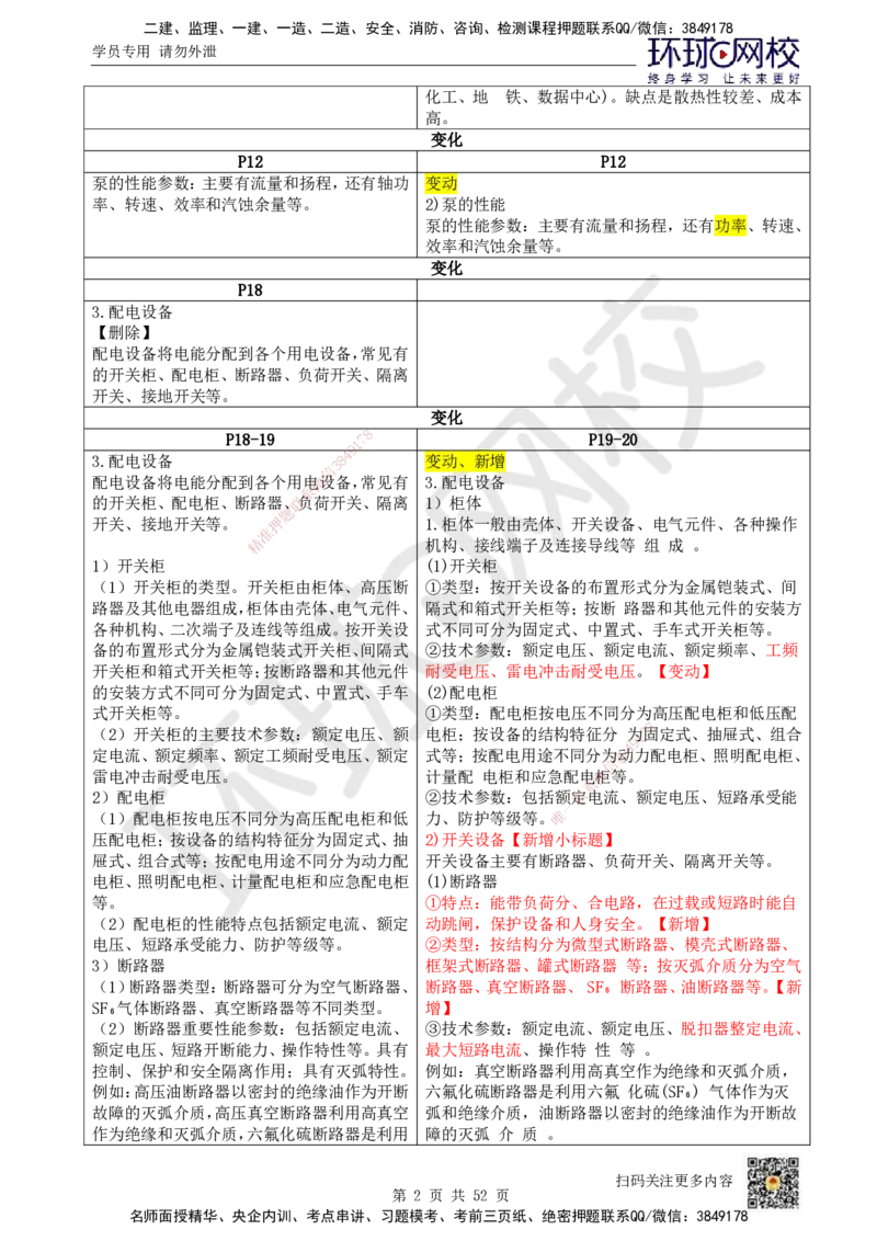HQ-机电-新教材变动解析_2026年一级建造师_2026年一建机电_2026年一建机电SVIP_2026一建机电SVIP_02-基础精讲✿高端面授✿深度强化_00-新教材变动解析