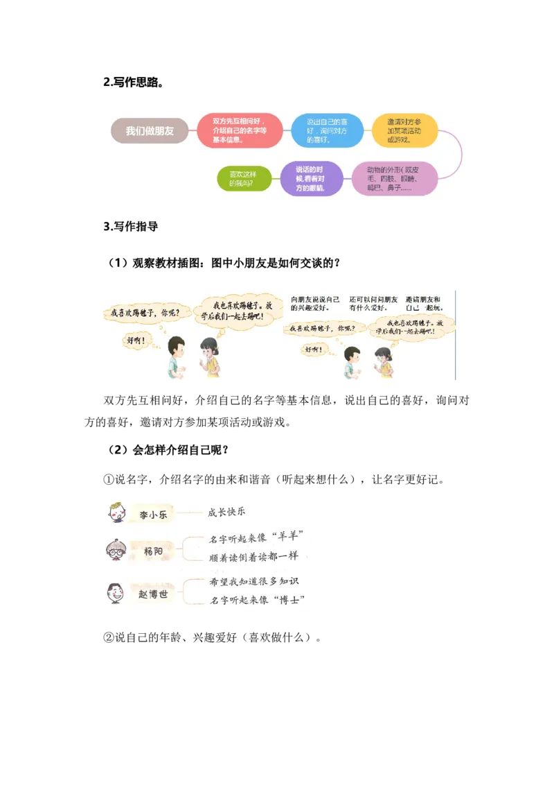 专题10写话训练（专项训练）-（统编版&middot;2024秋）_一年级语文上册（统编版）_期末总复习