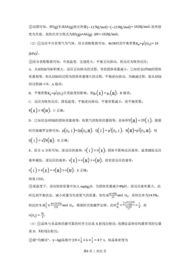 2023年高考化学试卷（重庆）（解析卷）_历年高考真题合集_化学历年高考真题_新&middot;PDF版2008-2025&middot;高考化学真题_化学（按年份分类）2008-2025_2023&middot;高考化学真题