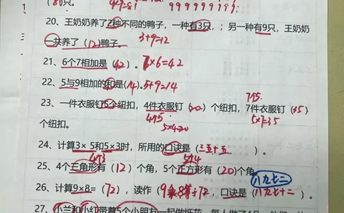 答案乘法易错专项_小学全网线上同款资料_24号文件2上数学