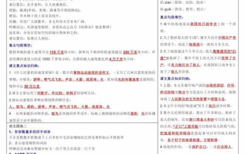 许老师粉丝福利五上语文课课贴_小学全网线上同款资料_k92_语文