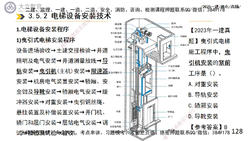 W2025一建机电-高扬-技术板块6-仪表、智能化、电梯_2026年一级建造师_2026年一建机电_2025年一建机电SVIP_04-冲刺串讲✿考点强化✿小灶集训_31-机电《案例专项班》高扬DL_讲义
