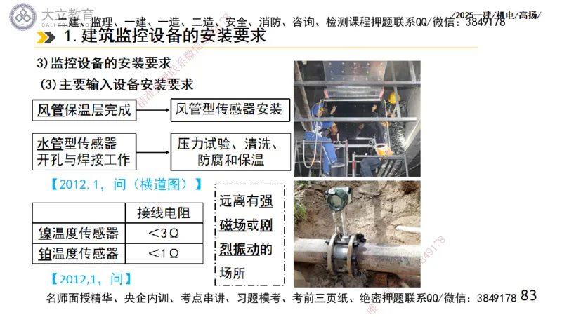 W2025一建机电-高扬-技术板块6-仪表、智能化、电梯_2026年一级建造师_2026年一建机电_2025年一建机电SVIP_04-冲刺串讲✿考点强化✿小灶集训_31-机电《案例专项班》高扬DL_讲义