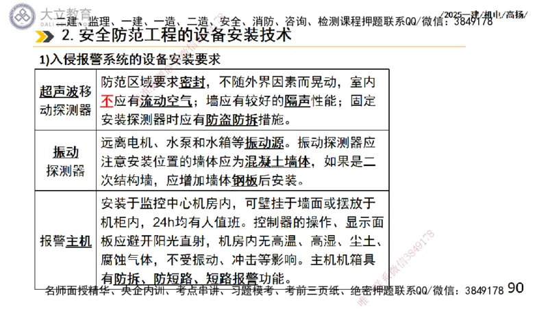 W2025一建机电-高扬-技术板块6-仪表、智能化、电梯_2026年一级建造师_2026年一建机电_2025年一建机电SVIP_04-冲刺串讲✿考点强化✿小灶集训_31-机电《案例专项班》高扬DL_讲义