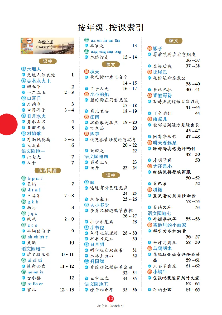 字词句手册-六三版_一年级语文上册（统编版）_老课标资料_教学视频_第一套_010-绘本课堂PDF可下载打印