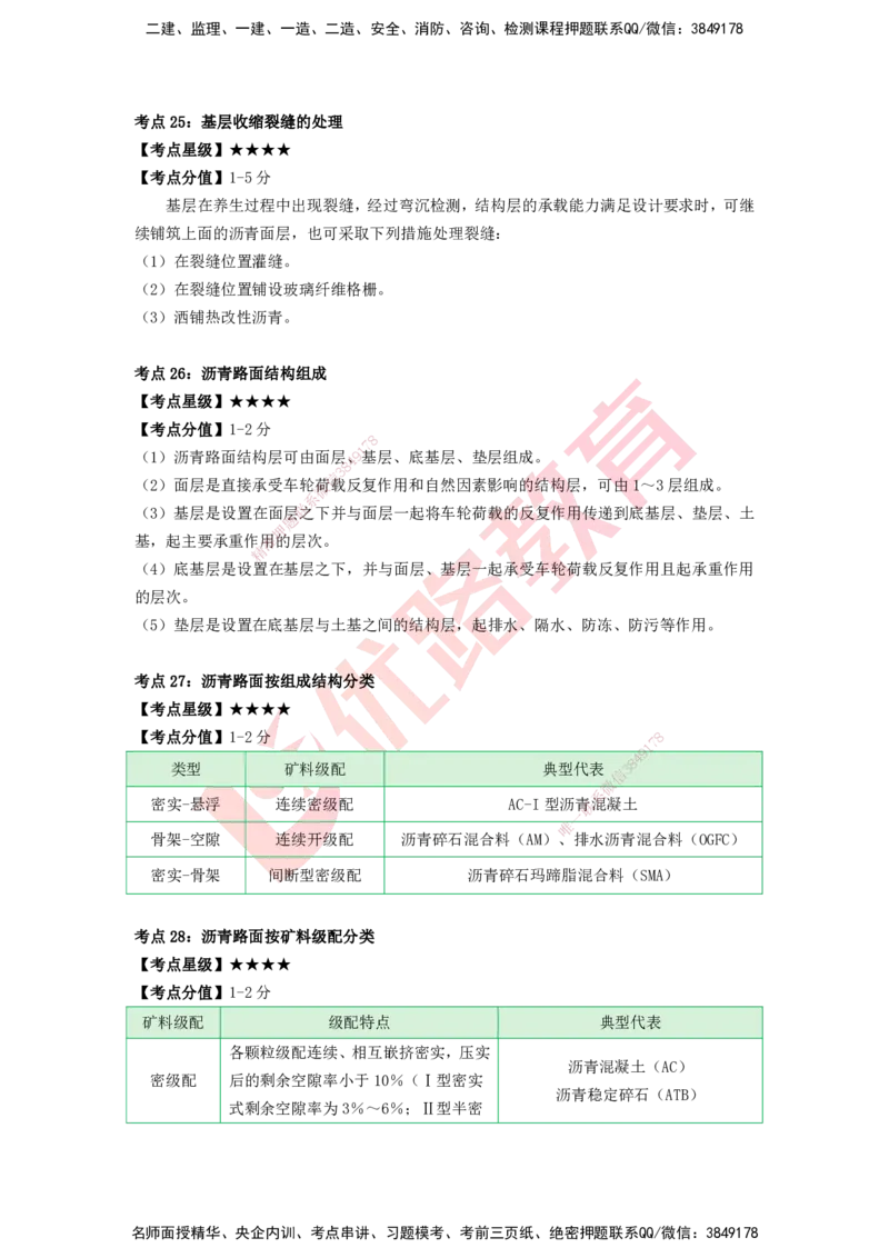 YL-公路-考点一本通_2026年一级建造师_2026年一建公路_2025年一建公路SVIP_05-考前密训✿央企特训✿机构普押_10-公路《考点一本通》YL
