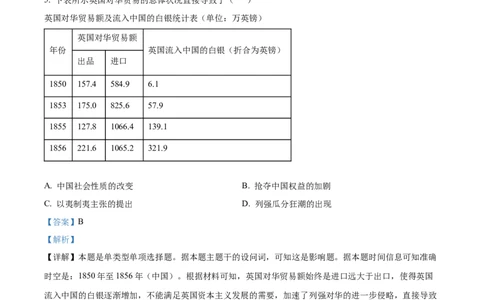 2023年高考历史试卷（天津）（解析卷）_历史历年高考真题_新&middot;Word版2008-2025&middot;高考历史真题_历史（按年份分类）2008-2025_2023&middot;历史高考真题