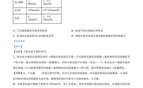 2023年高考生物试卷（重庆）（解析卷）_生物历年高考真题_新&middot;Word版2008-2025&middot;高考生物真题_生物（按年份分类）2008-2025_2023&middot;高考生物真题