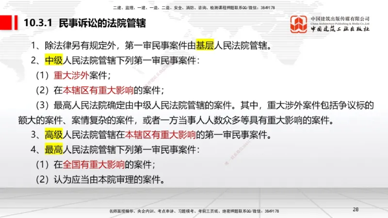 B32节：10.3民事诉讼制度下~10.5行政诉讼制度（7.28）_2026年一建法规_2025年一建法规SVIP_02-基础精讲✿高端面授✿深度强化_06-法规《两轮基础直播》王文静JGS_讲义