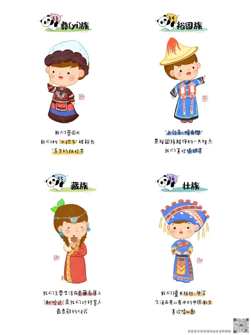 56个民族图鉴(1)_一年级上下册资料_一年级上册小红书同款资料_一年级(1)