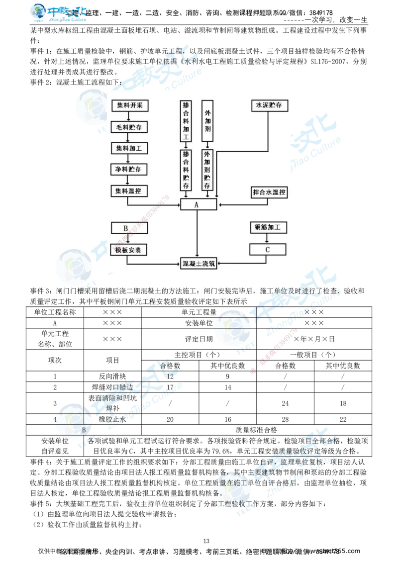 03.2025年-一建《水利》押题卷-B卷-有答案_2026年一级建造师_2026年一建水利_2025年一建水利SVIP_05-考前密训✿央企特训✿机构普押_17-水利《超押AB卷》ZJ_课程讲义
