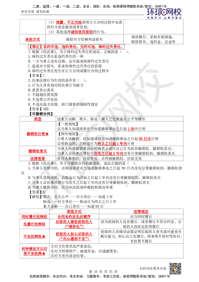 HQ-法规-突击小灶班_2026年一建法规_2025年一建法规SVIP_04-冲刺串讲✿考点强化✿小灶集训_52-法规《突击小灶班》陈印HQ