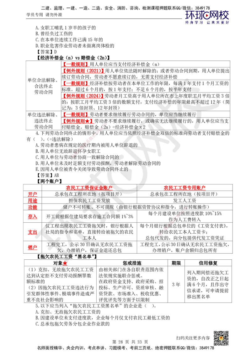 HQ-法规-突击小灶班_2026年一建法规_2025年一建法规SVIP_04-冲刺串讲✿考点强化✿小灶集训_52-法规《突击小灶班》陈印HQ