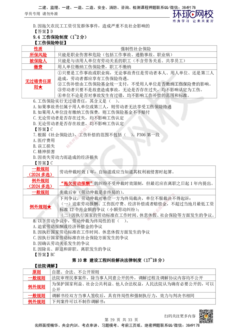HQ-法规-突击小灶班_2026年一建法规_2025年一建法规SVIP_04-冲刺串讲✿考点强化✿小灶集训_52-法规《突击小灶班》陈印HQ