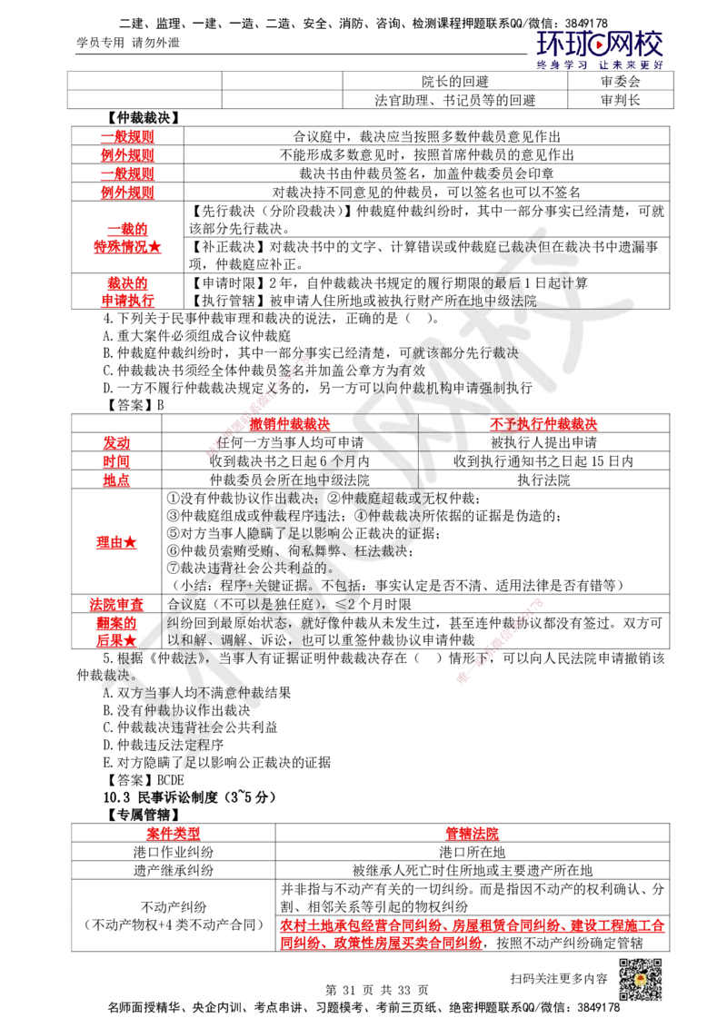 HQ-法规-突击小灶班_2026年一建法规_2025年一建法规SVIP_04-冲刺串讲✿考点强化✿小灶集训_52-法规《突击小灶班》陈印HQ