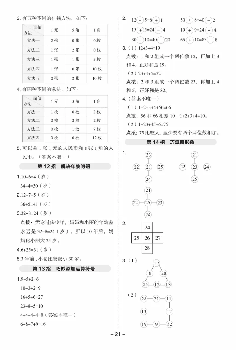 《典中点》数学课时-数学1年级下册（SJ）_一年级上下册资料_小学一年级学习资料-25年更新版_1-04、小学一年级数学下册_1-4-2、练习题、作业、试题、试卷_苏教版_电子册类