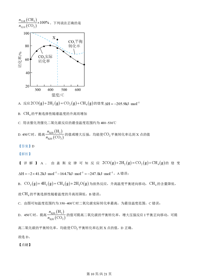 2023年高考化学试卷（江苏）（解析卷）_历年高考真题合集_化学历年高考真题_新&middot;PDF版2008-2025&middot;高考化学真题_化学（按年份分类）2008-2025_2023&middot;高考化学真题