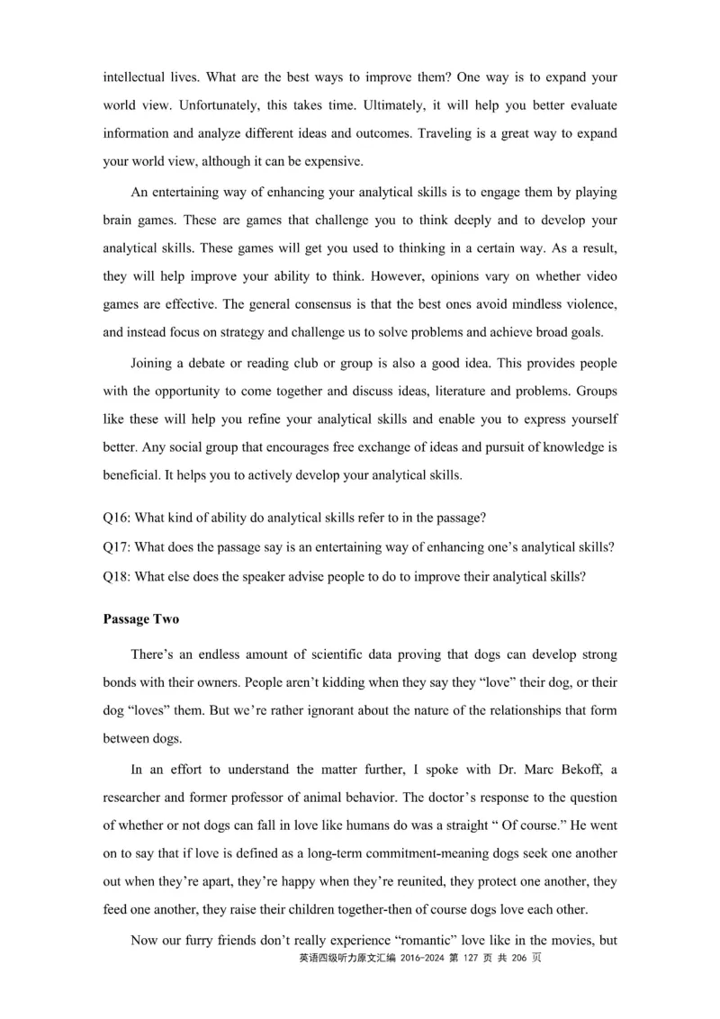 四级听力原文2016-2024_大学英语四级+六级_四级真题_专项_四级听力专项