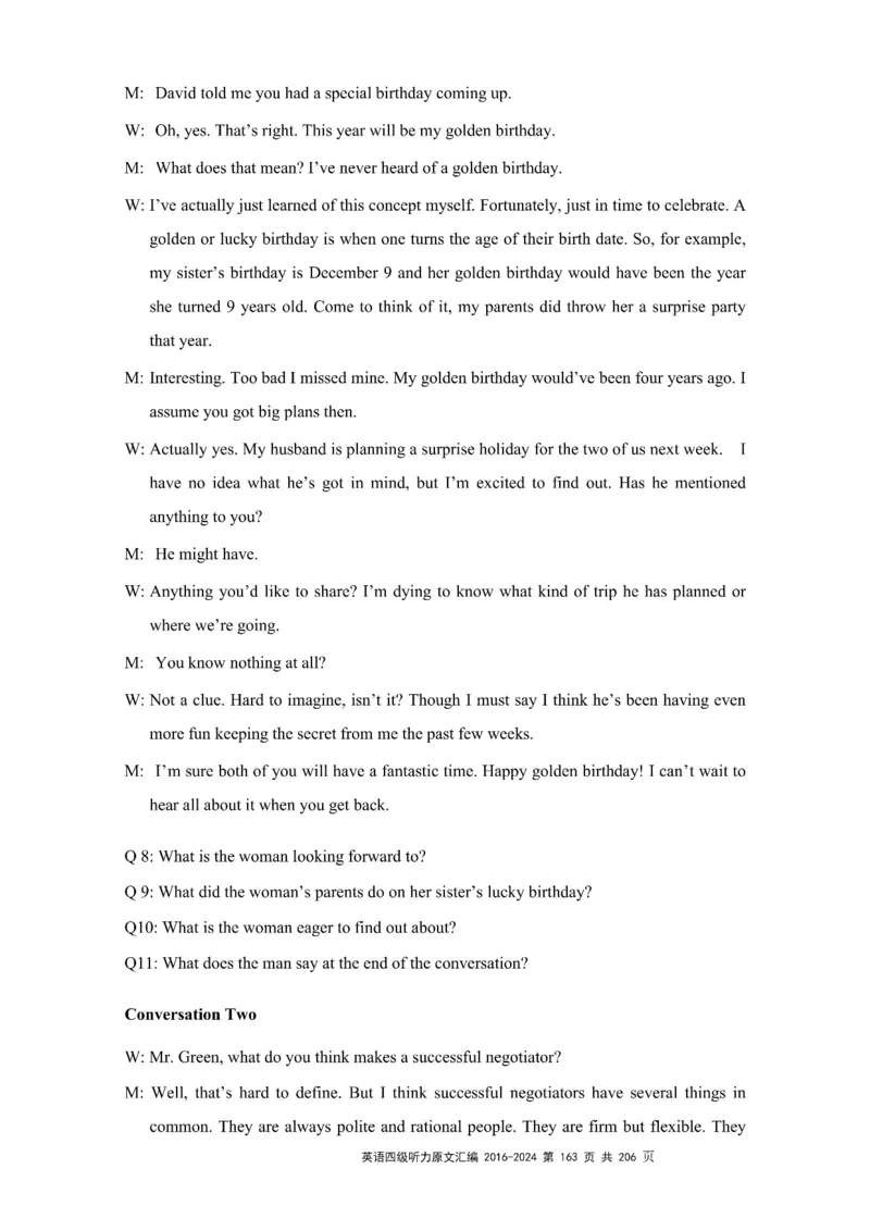 四级听力原文2016-2024_大学英语四级+六级_四级真题_专项_四级听力专项