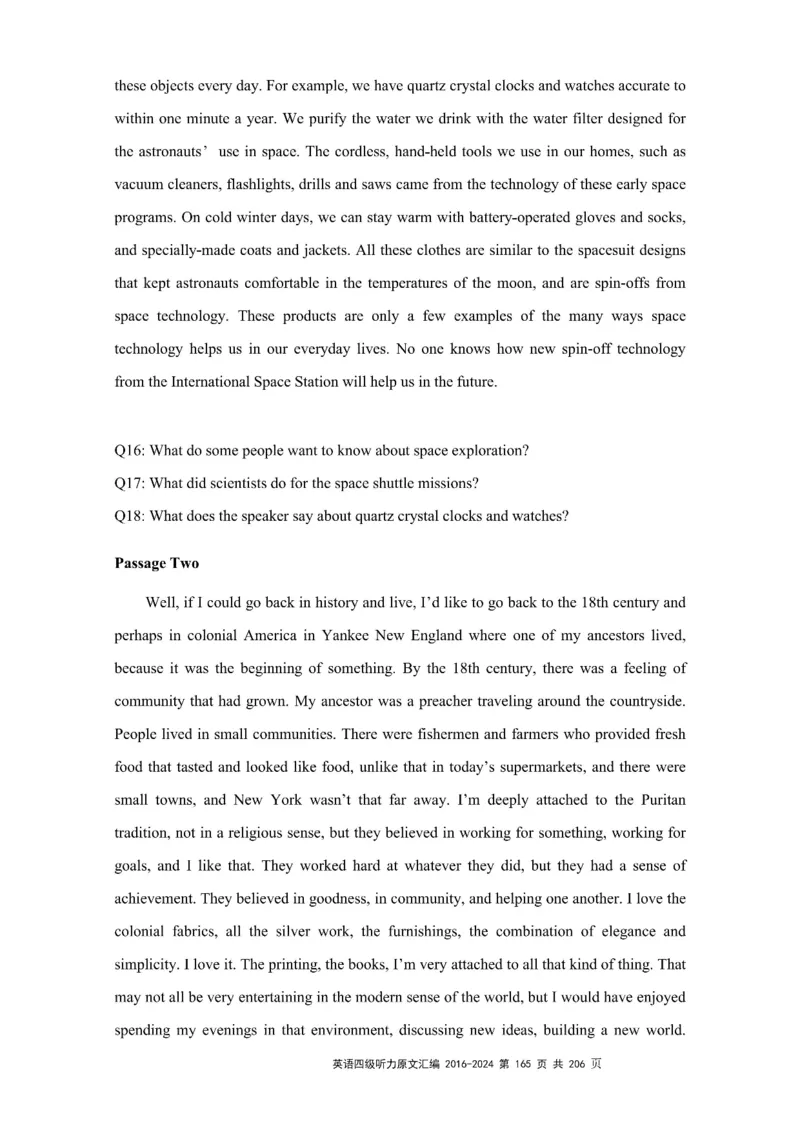 四级听力原文2016-2024_大学英语四级+六级_四级真题_专项_四级听力专项