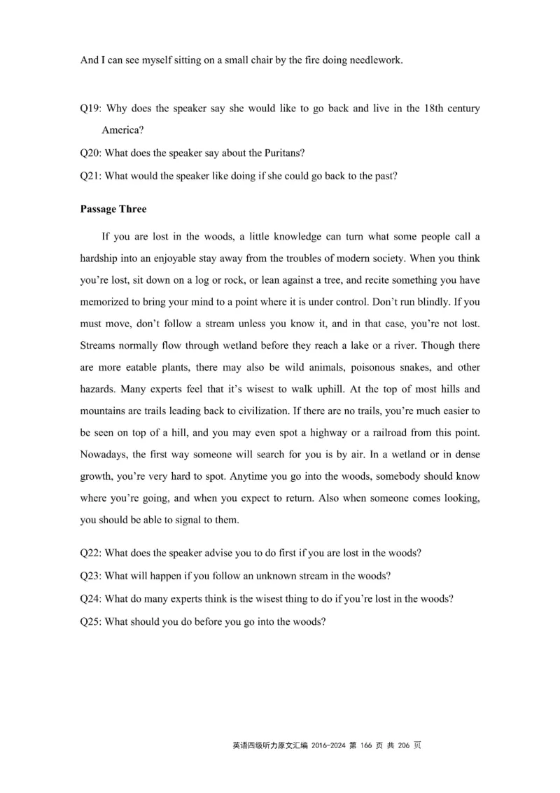 四级听力原文2016-2024_大学英语四级+六级_四级真题_专项_四级听力专项