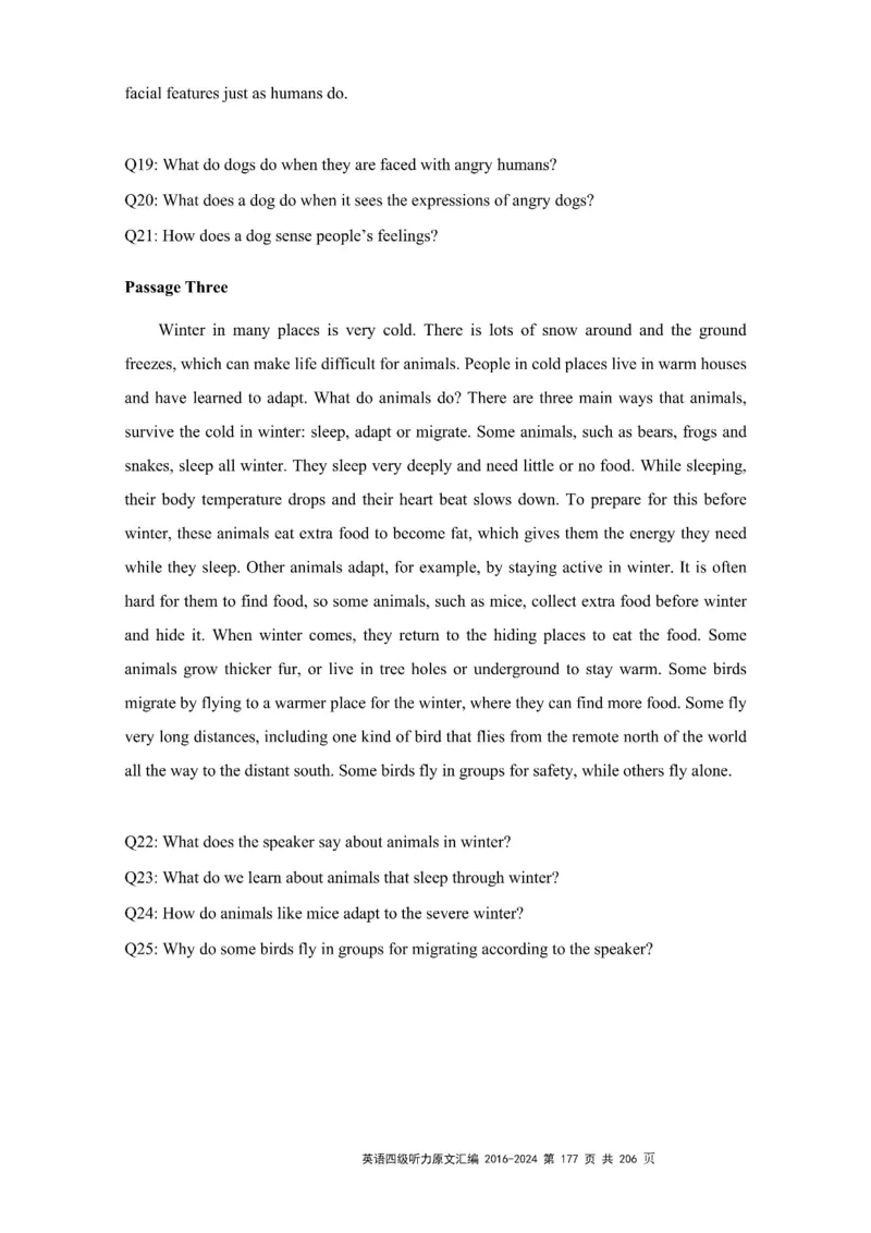 四级听力原文2016-2024_大学英语四级+六级_四级真题_专项_四级听力专项