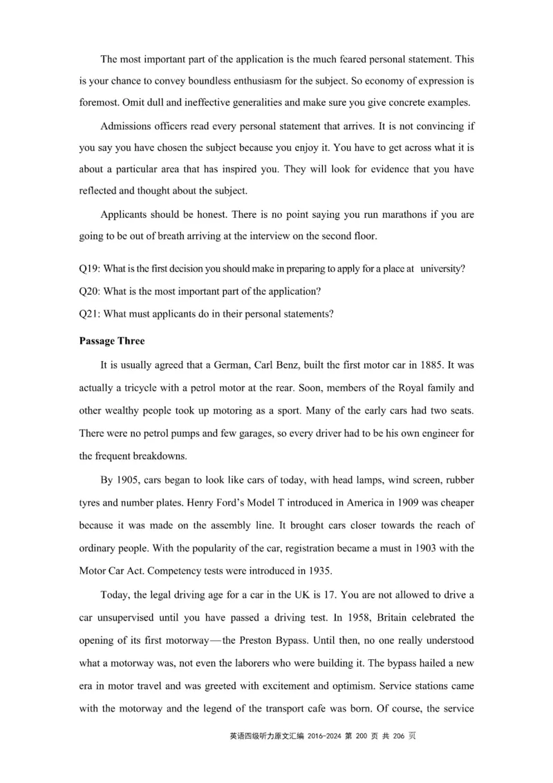 四级听力原文2016-2024_大学英语四级+六级_四级真题_专项_四级听力专项