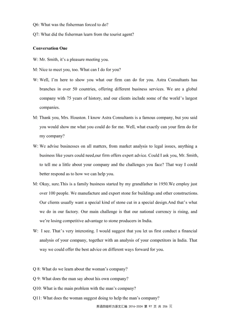 四级听力原文2016-2024_大学英语四级+六级_四级真题_专项_四级听力专项