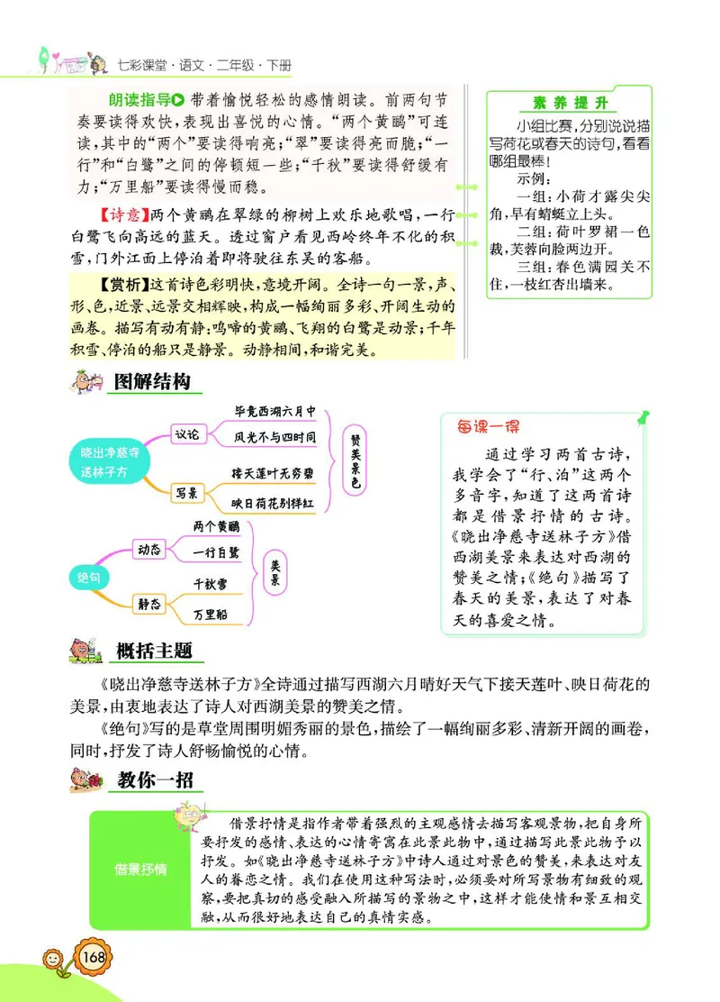 《七彩课堂》语文2年级下册（RJ）_二年级上下册资料_小学二年级学习资料-25年更新版_2-02、小学二年级语文下册_2-2-2、练习题、作业、试题、试卷_电子册类
