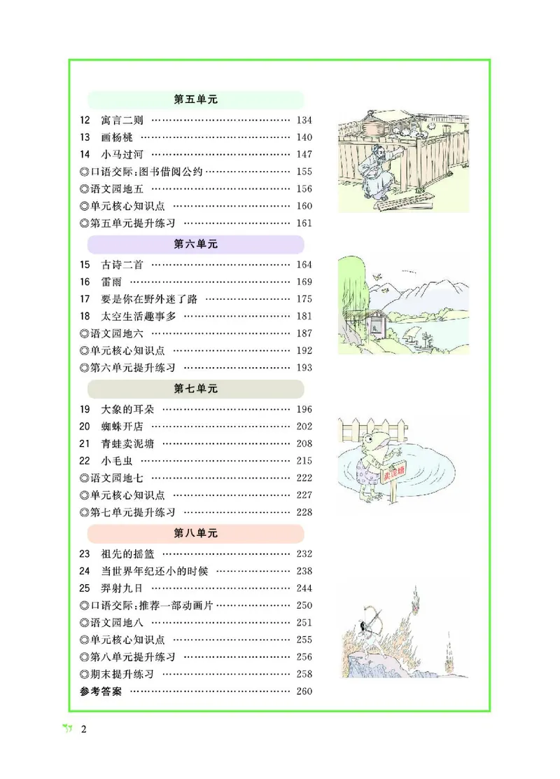 《七彩课堂》语文2年级下册（RJ）_二年级上下册资料_小学二年级学习资料-25年更新版_2-02、小学二年级语文下册_2-2-2、练习题、作业、试题、试卷_电子册类