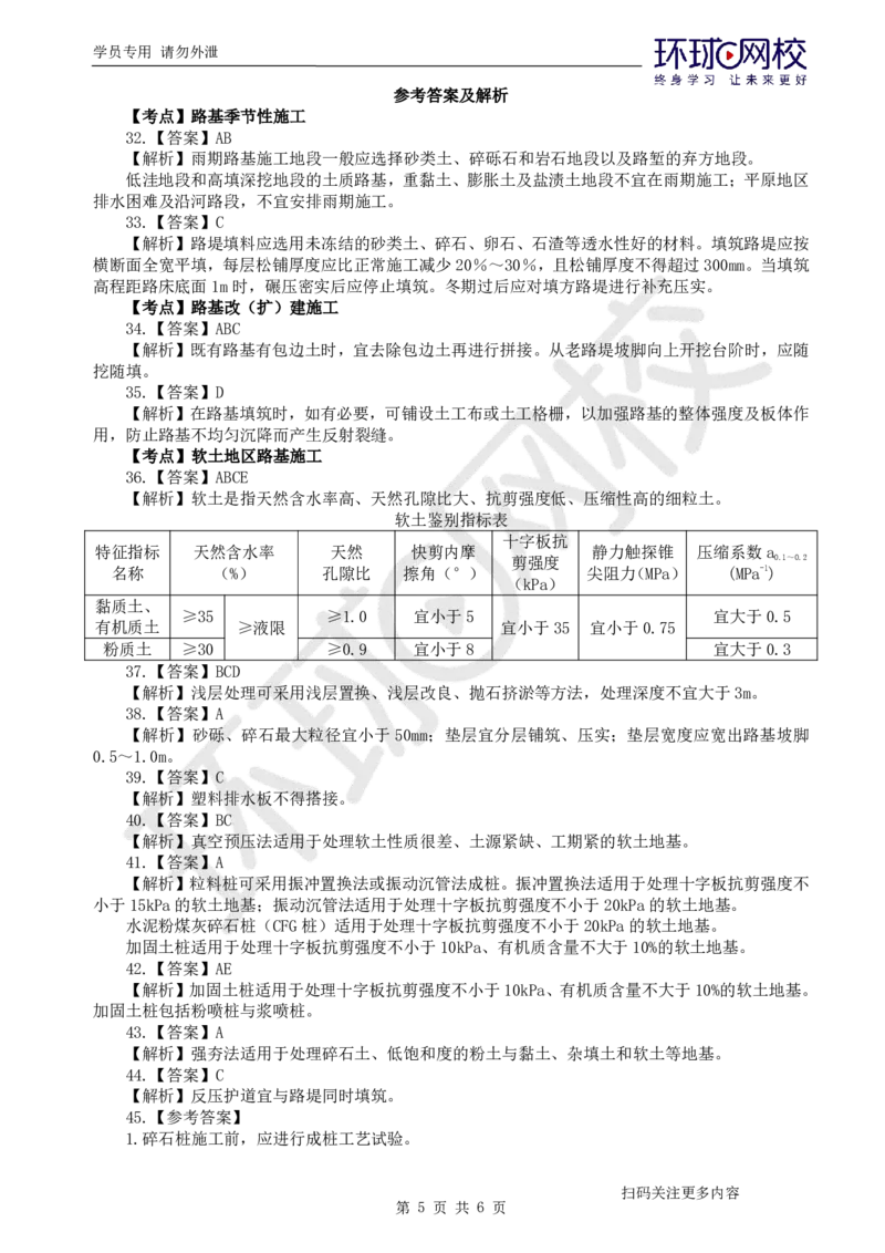 第3讲-第1章路基工程（3）_2026年一级建造师_2026年一建公路_2025年一建公路SVIP_03-习题精析✿实战特训✿模考通关_19-公路《精题必练班》吴然HQ