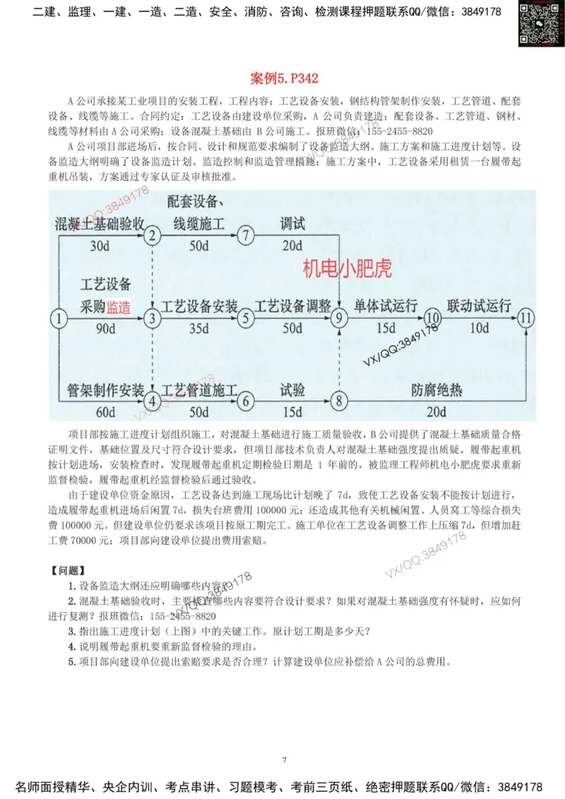 03-课后案例-空白版_2026年一级建造师_2026年一建机电_2025年一建机电SVIP_04-冲刺串讲✿考点强化✿小灶集训_17-机电《案例百题斩》小肥虎SMR_增值服务