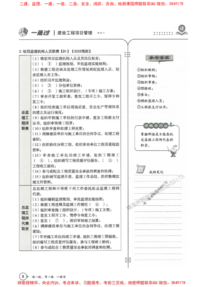 一建管理-一建一遍过-高频考点默写本（25年新版）_2026年一级建造师_2026年一建管理_2025年一建管理SVIP_01-精华文档✿电子教材✿历年真题