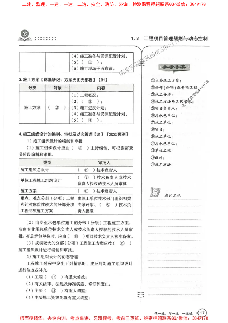 一建管理-一建一遍过-高频考点默写本（25年新版）_2026年一级建造师_2026年一建管理_2025年一建管理SVIP_01-精华文档✿电子教材✿历年真题